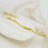 Organic Flow Gold Vermeil Bangle
