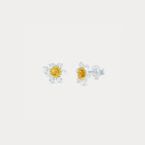 Daffodil Bloom Stud Earrings