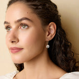 Sterling Silver Lilypad Drop Earrings
