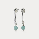 Aventurine Sterling Silver Earrings
