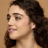 Aqua Chalcedony Drop Earrings