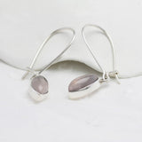 Sterling Silver Rose Quartz Earrings