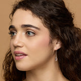 Sterling Silver Rose Quartz Earrings