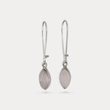 Sterling Silver Rose Quartz Earrings