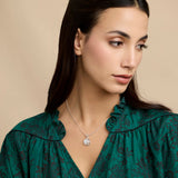 Fiery Moonstone Droplet Pendant and Earrings Set