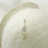 Daffodil Bloom Pendant, Bracelet and Earrings Set