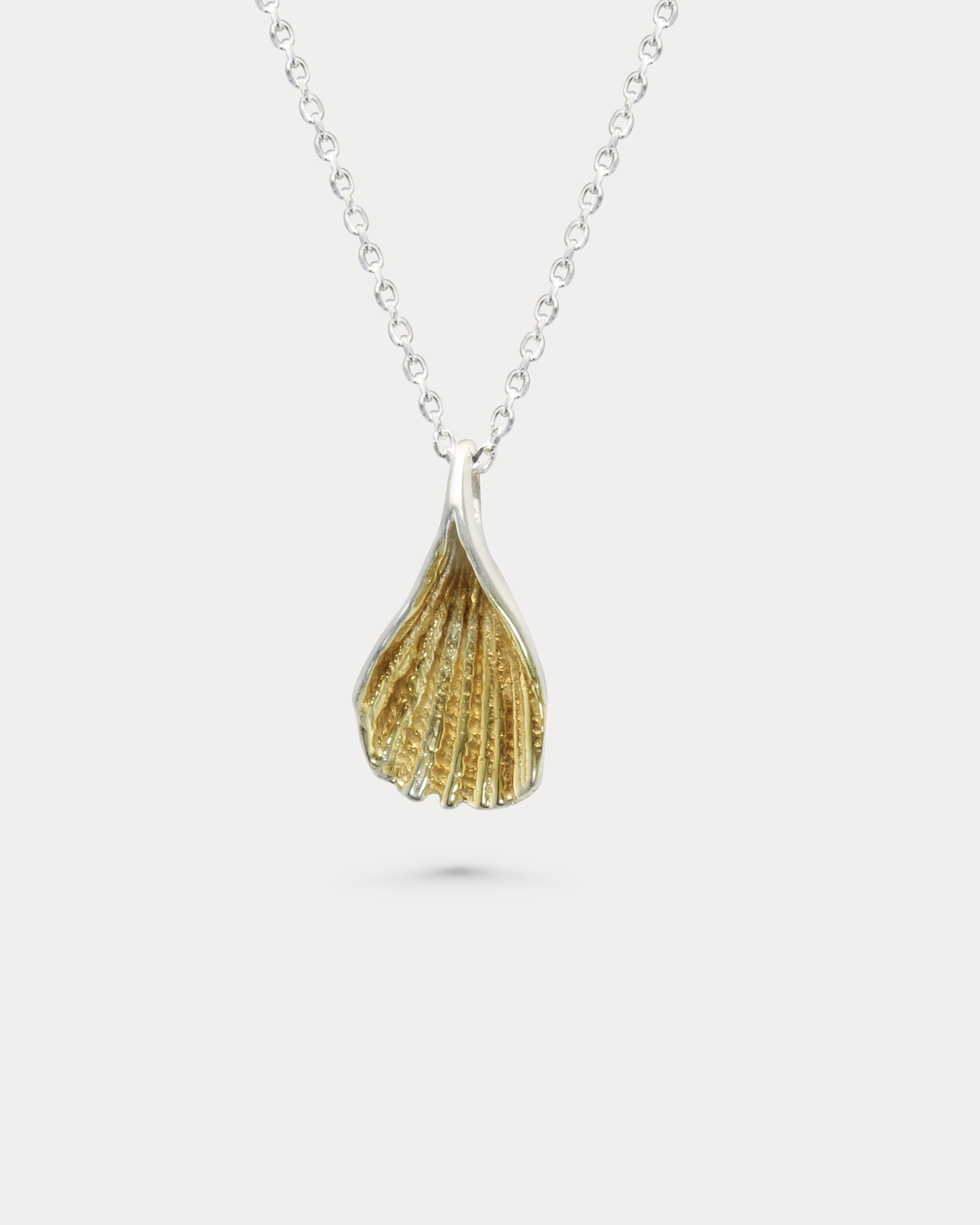 Gold Shell Pendant – Isla Silver