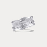 Handmade Textured Sterling Silver Fidget Ring