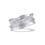 Handmade Textured Sterling Silver Fidget Ring