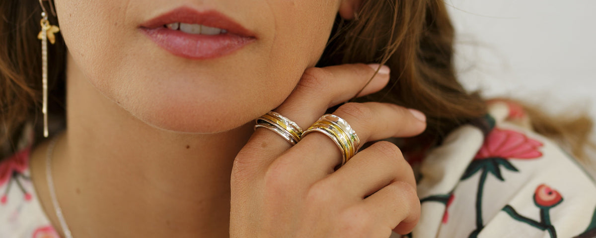 Mixed Metal Rings – Isla Silver