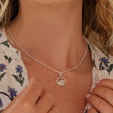 Unique Round Moonstone Pendant Necklace