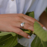 Quintet of Fire Opals Ring