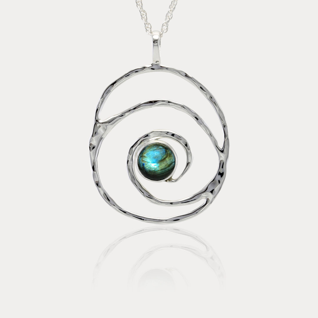 Genuine Birthstone Necklaces in Sterling Silver. Handmade by Jen Lesea  Designs