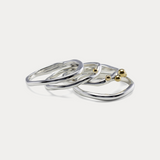 Organic Sterling Silver Stacking Rings