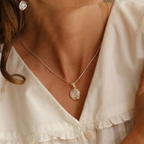 Handmade Fiery Moonstone Pendant Necklace