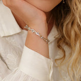 Green Amethyst and Pearl Bracelet