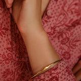 Organic Flow Gold Vermeil Bangle