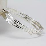 Elegant Organic Sterling Silver Bangle