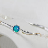 Organic Delicate Opalite Bangle