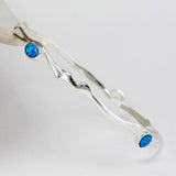 Dainty Trio Opal Bangle