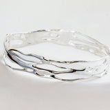 Organic Sterling Silver Cuff Bangle