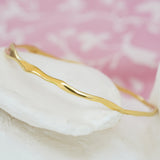 Organic Flow Gold Vermeil Bangle