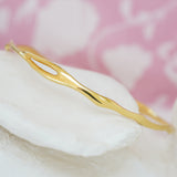 Organic Flow Gold Vermeil Bangle