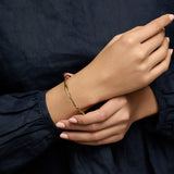 Organic Flow Gold Vermeil Bangle, Ring and Earrings Set