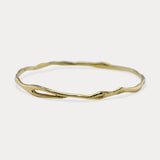 Organic Flow Gold Vermeil Bangle