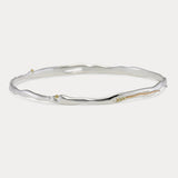 Sterling Silver and Gold Bangle