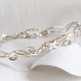 Green Amethyst and Pearl Bracelet