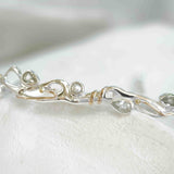 Green Amethyst and Pearl Bracelet