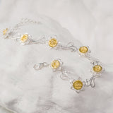 Daffodil Bloom Pendant, Bracelet and Earrings Set