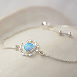 Dainty Opal Chain Bracelet