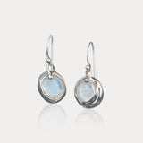 Handmade Fiery Moonstone Drop Earrings