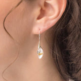 Sterling Silver Lily Earrings