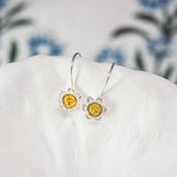 Daffodil Bloom Drop Earrings