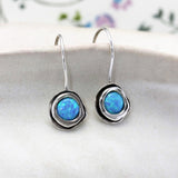 Handmade Organic Opal Hook Earrings
