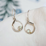 Elegant Rainbow Moonstone Earrings