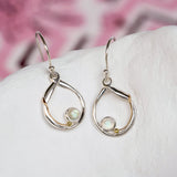 Elegant Rainbow Moonstone Earrings