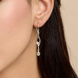 Aqua Chalcedony Drop Earrings