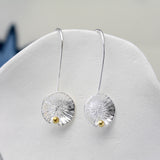 Sterling Silver Lilypad Drop Earrings