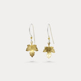 Gold Vermeil Maple Leaf Drop Earrings