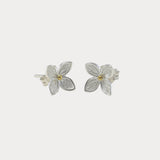 Sterling Silver Flower Stud Earrings