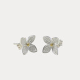 Sterling Silver Flower Stud Earrings
