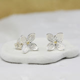 Sterling Silver Flower Stud Earrings