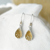 Gold Shell Drop Earrings