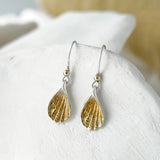 Gold Shell Drop Earrings