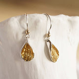 Gold Shell Drop Earrings