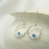 Silver Opal Earrings